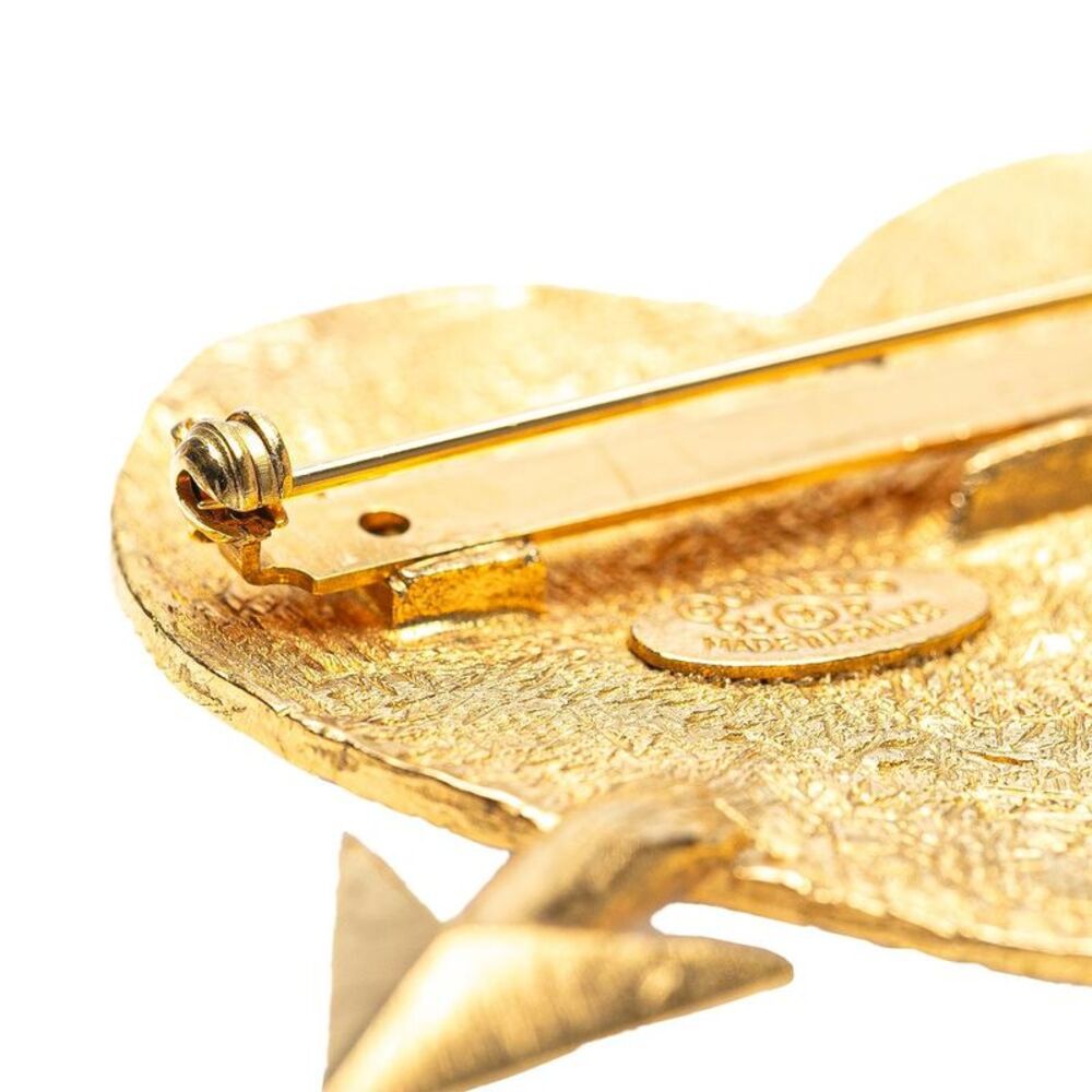 Pre Loved chanel Heart Arrow Brooch Women Gold Brooches - Picture 4 of 5